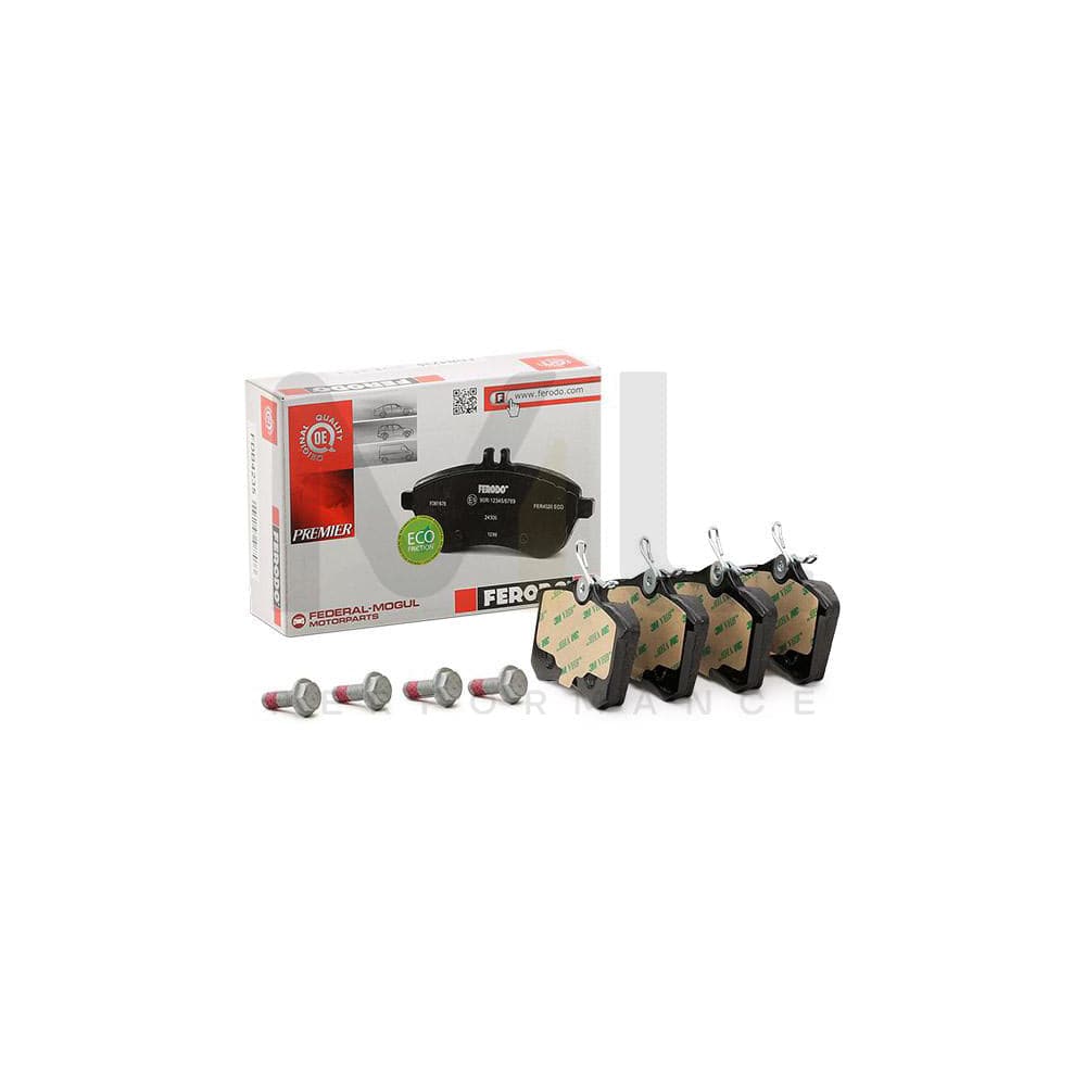 Ferodo FDB5026 Brake Pad Set Not Prepared for Wear Indicator, With Brake Caliper Screws, With Accessories