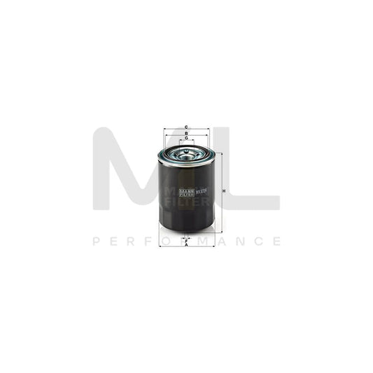 MANN-FILTER WK 822/4 Fuel filter Spin-on Filter