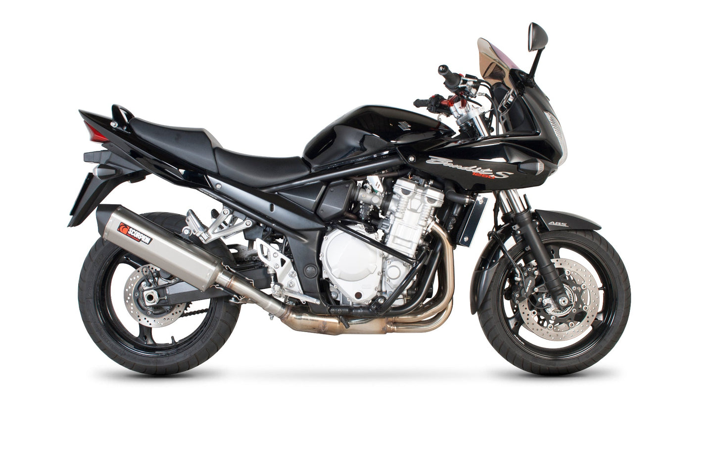 Scorpion RSI96SEO Suzuki GSF1250 Bandit Serket Parallel Slip-On - Brushed Stainless Steel Sleeve | ML Performance UK UK