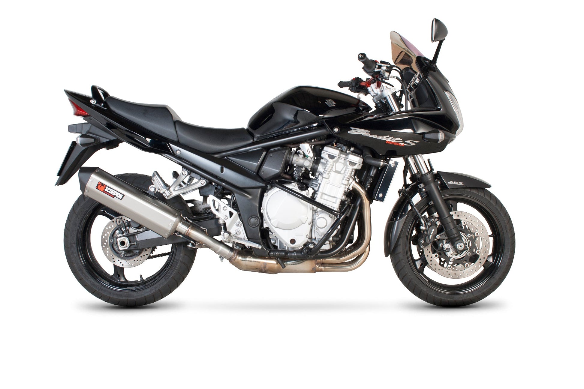 Scorpion RSI96SEO Suzuki GSF1250 Bandit Serket Parallel Slip-On - Brushed Stainless Steel Sleeve | ML Performance UK UK
