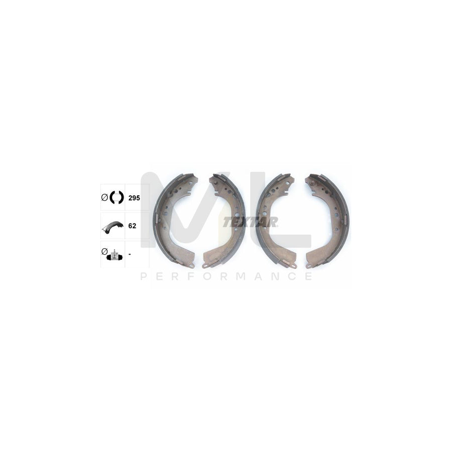 TEXTAR 91050400 Brake Shoe Set without handbrake lever
