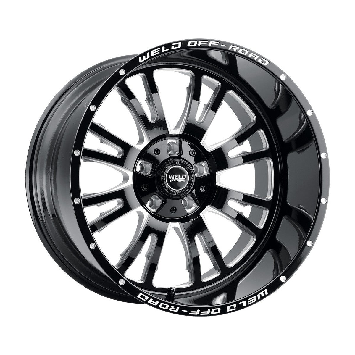 Weld W15802026475-P2 Slingblade W158 Wheel 20x12 5x127 ET-44 BS4.75 Gloss Black MIL