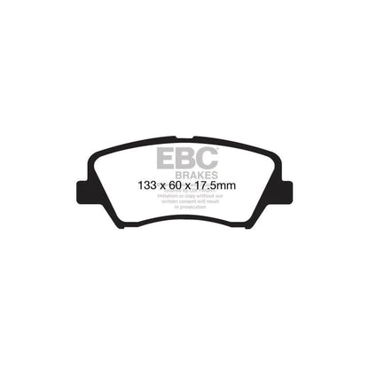 EBC PD11KF748 Hyundai Kia Greenstuff Front Brake Pad & GD Disc Kit 2 | ML Performance UK Car Parts