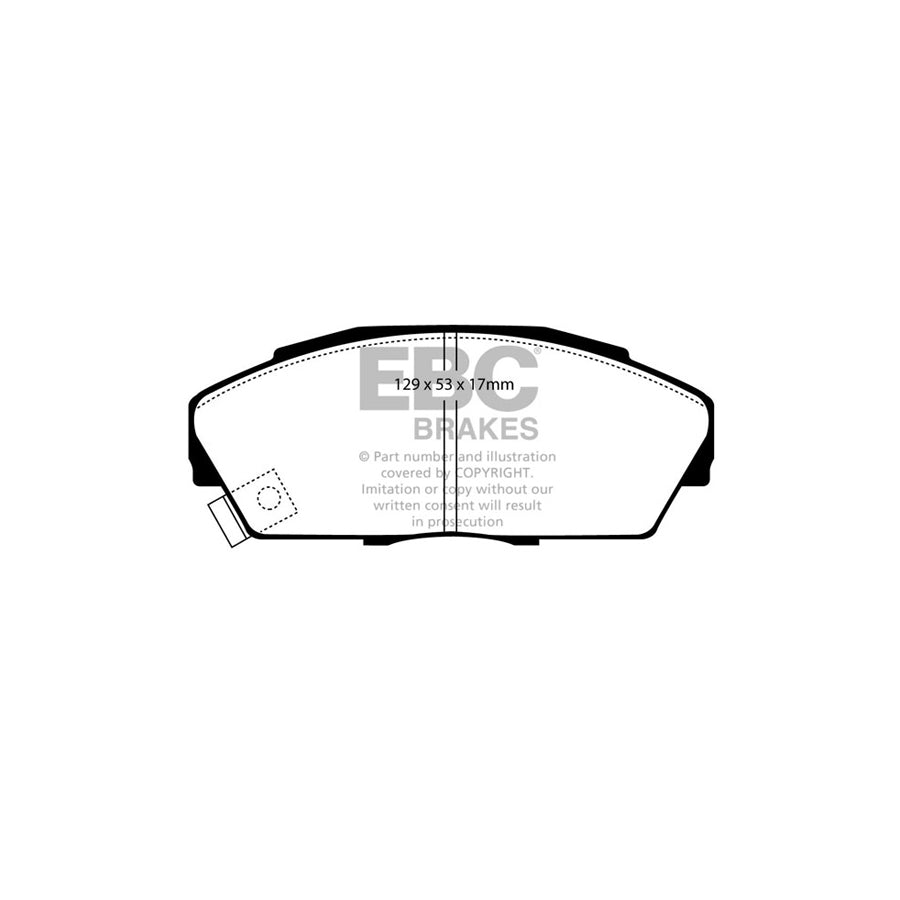 EBC DP4719/2R Honda Yellowstuff Front Brake Pads - Akebono Caliper 2 | ML Performance UK Car Parts