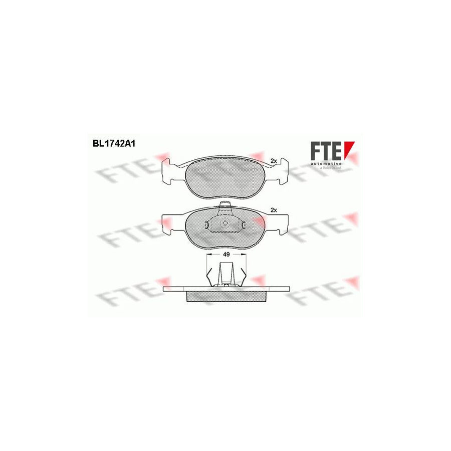 FTE 9010326 Brake Pad Set for Fiat Punto II Hatchback (188)