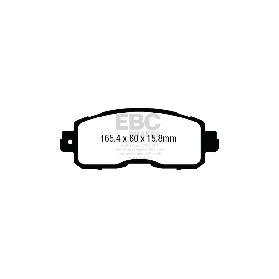 EBC DPX3011 Nissan Leaf Ultimax Front Brake Pads - Akebono Caliper 2 | ML Performance UK Car Parts
