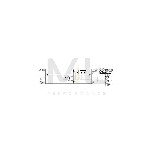 MAHLE ORIGINAL AC 356 000P Air conditioning condenser for PORSCHE 911 without dryer | ML Performance Car Parts