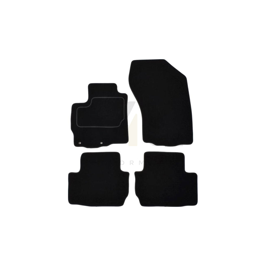 MAMMOOTH Tailored A041 PGT320 PRM 01 Floor mat set for PEUGEOT 4007 (VU, VV) Textile, Front and Rear, Quantity: 4, Black