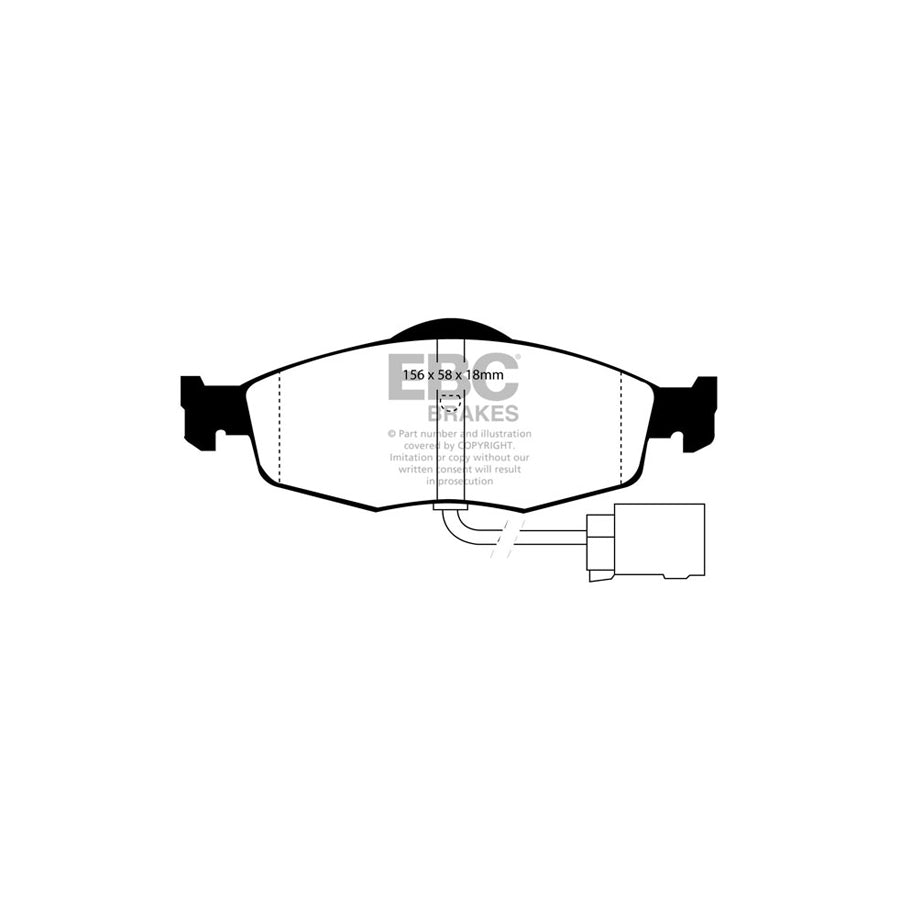EBC PLK1500 Ford Mondeo Yellowstuff Pads and Brake Line Performance Pack - Bendix Caliper 2 | ML Performance UK Car Parts