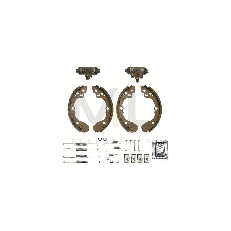 TRW Brake Kit BK1966 Brake Shoe Set for KIA RIO with wheel brake cylinder