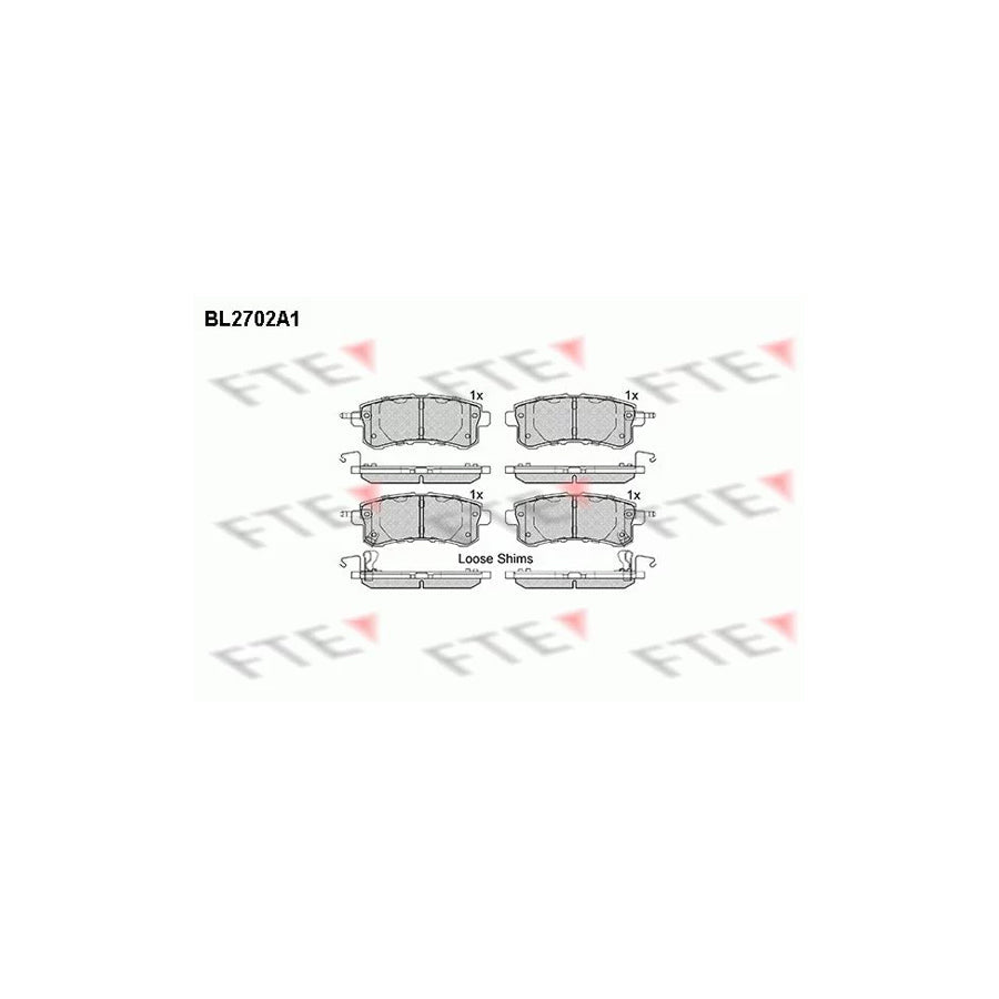 FTE Bl2702A1 Brake Pad Set