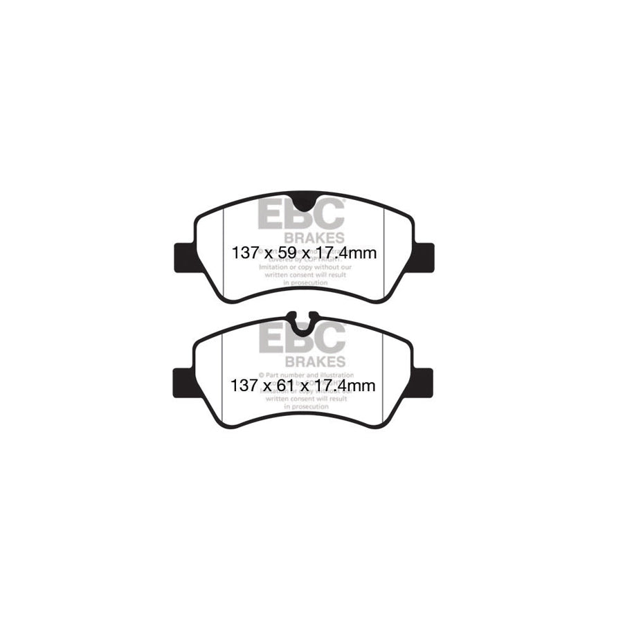 EBC DPX2152 Ford Ultimax Rear Brake Pads (Pair)