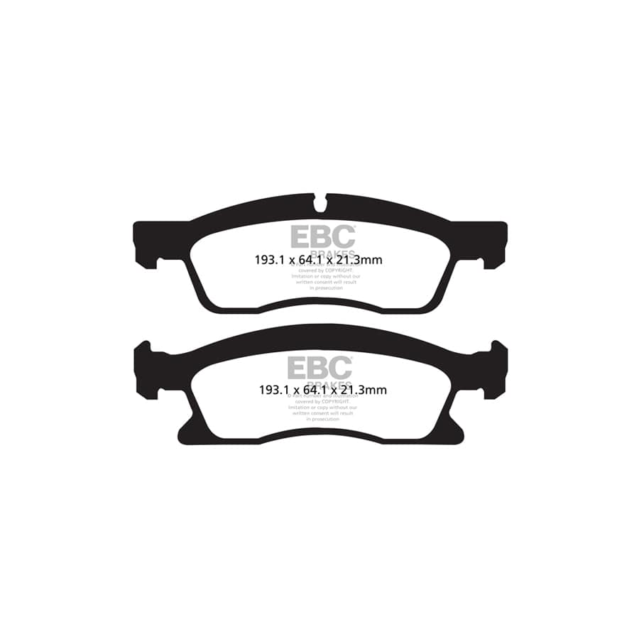 EBC PD40K2351 Dodge Durango Ultimax Pad & Plain Disc Kit - ATE Caliper 2 | ML Performance UK Car Parts