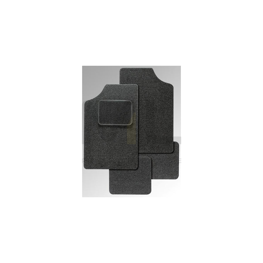 APA 23617 Floor mat set PP (Polypropylene), Front and Rear, Quantity: 4, Black