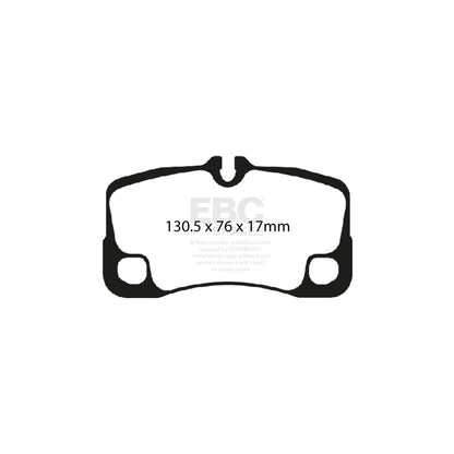 EBC PD04KR383 Porsche 911 (997) Bluestuff Rear Brake Pad & Plain Disc Kit - Brembo Caliper 2 | ML Performance UK Car Parts