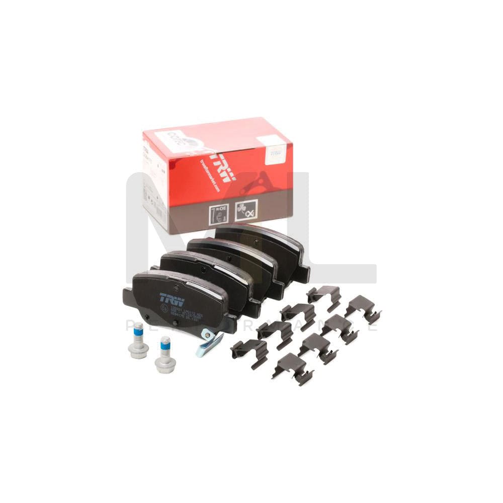 TRW Cotec Gdb4175 Brake Pad Set For Toyota Avensis With Acoustic Wear Warning, With Accessories