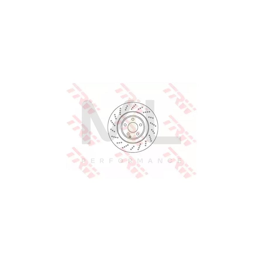 TRW DF6668S Brake Disc suitable for MERCEDES-BENZ CLS Perforated / Vented, Painted  - 1 piece