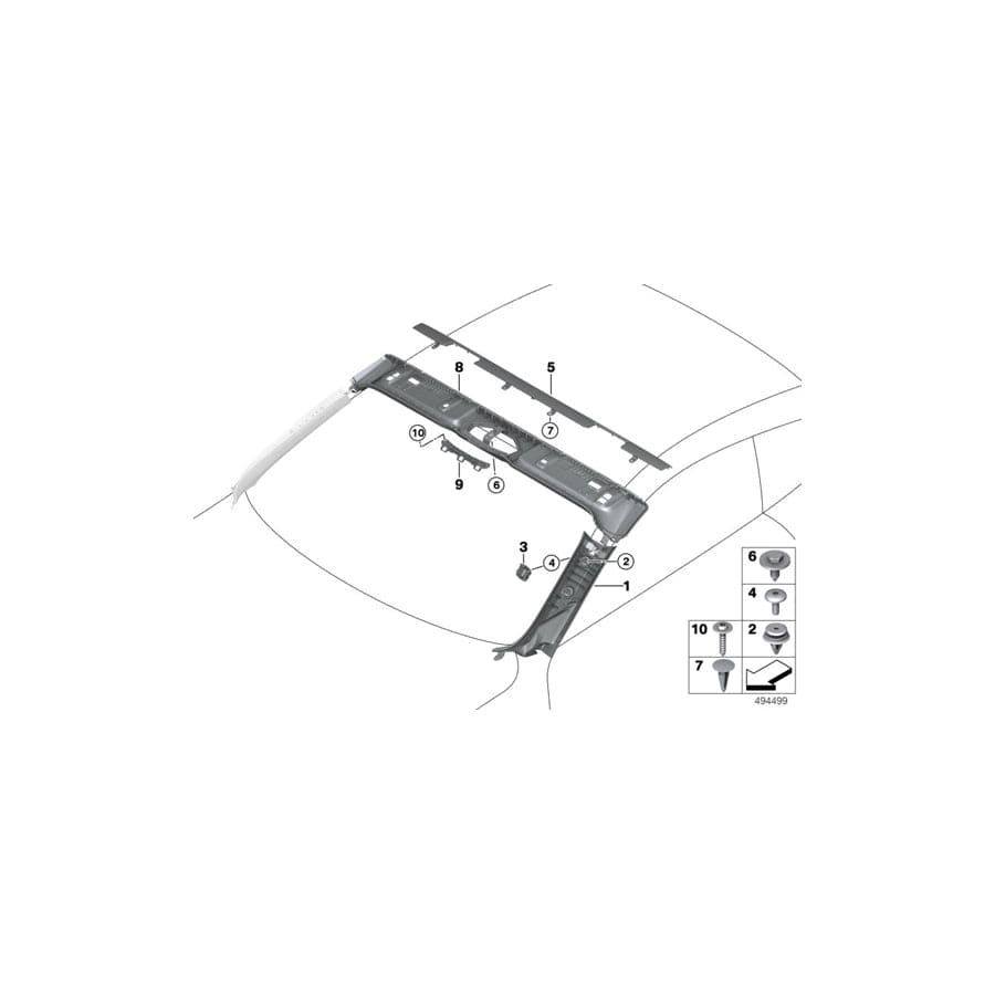 Genuine BMW 51447484159 G15 G16 G14 Trim Mirror Cap Trifo (Inc. 840iX, M8 & M850iX)