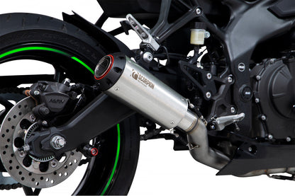 Scorpion PKA140SYSSEO Kawasaki Ninja ZX-25R Red Power Full System  - Brushed Stainless Steel Sleeve | ML Performance UK UK