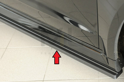 Rieger 00056815 Audi 8V RS3 Side Skirt Splitter 1 | ML Performance UK Car Parts
