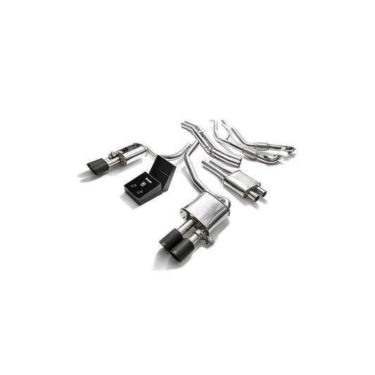 Armytrix AU95S-QS14M Valvetronic Exhaust System Audi S5 Coupe 3.0L V6 Turbo B9 2017-2020 with Quad Matte Black 3.5"