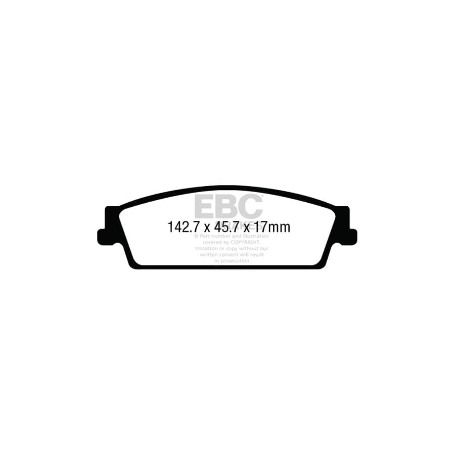 EBC PD06KR468 Cadillac Escalade Greenstuff Rear Brake Pad & USR Disc Kit 2 | ML Performance UK Car Parts