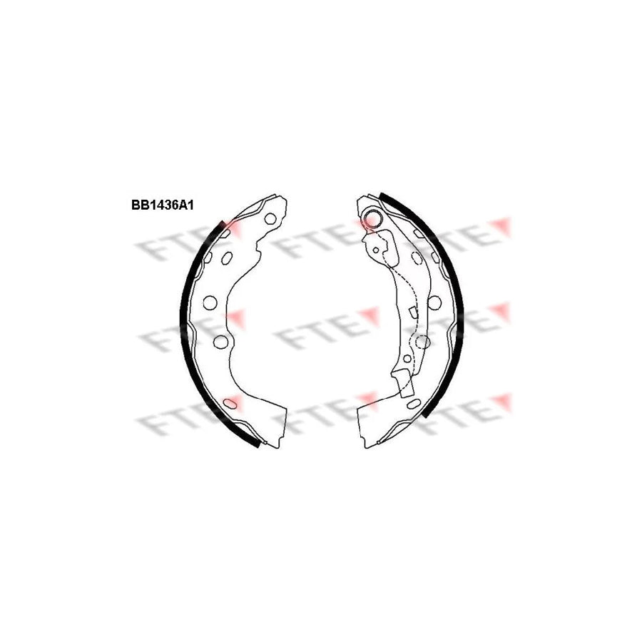 FTE 9100160 Brake Shoe Set
