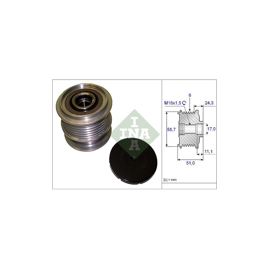 Ina 535 0200 10 Alternator Freewheel Clutch