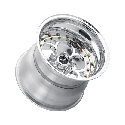 Weld 792P-55274 Magnum Iii Wheel 15x5 5x4.75 ET-13 BS2.5 Polished Center - Polished Shell