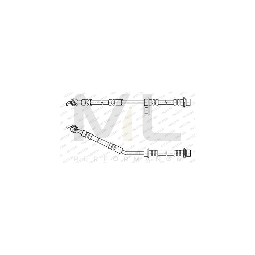 Ferodo FHY2698 Brake Hose 537mm, Ø10