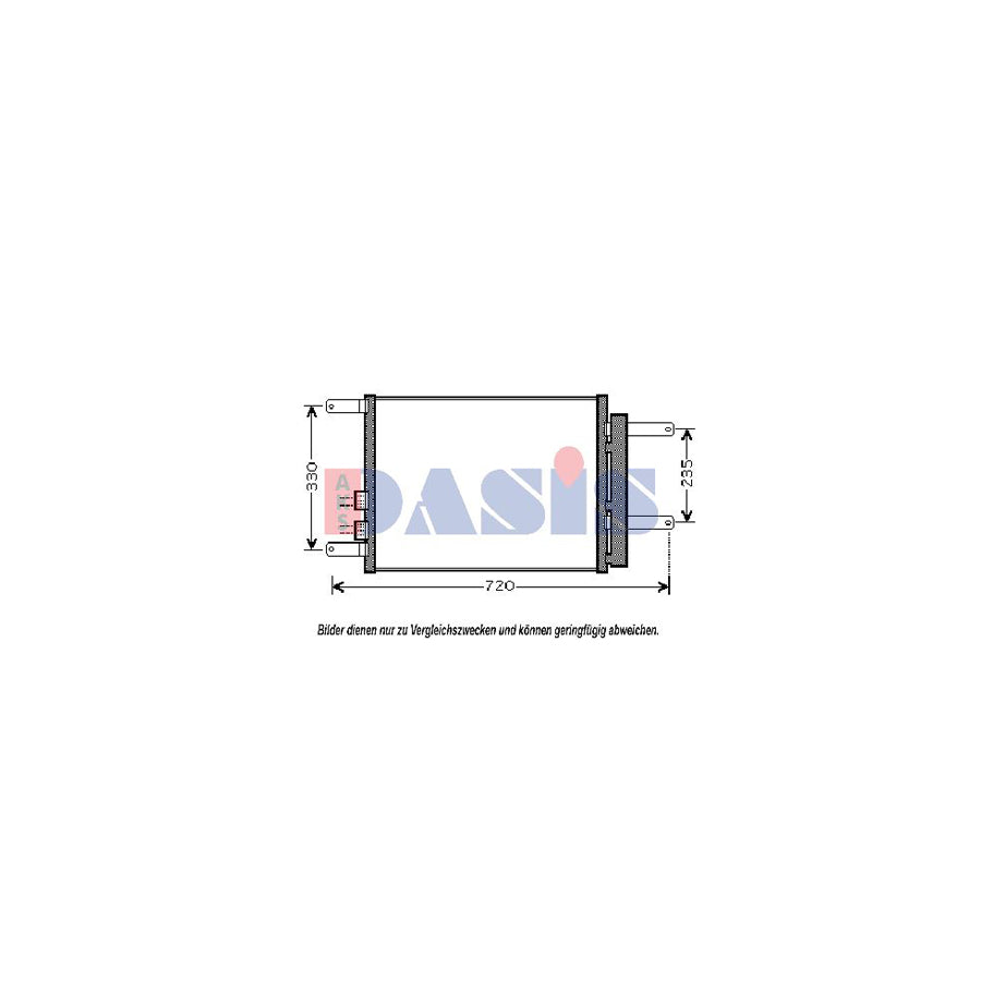 AKS Dasis 022004N Air Conditioning Condenser for Alfa Romeo 166 (936)