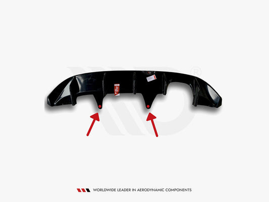 Maxton Design FO-FI-8-ST-RS1T Rear Valance Ford Fiesta MK8 St | ML Performance UK Car Parts