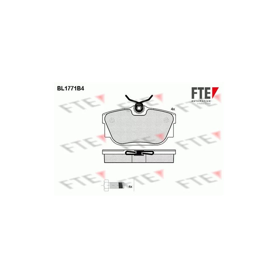 FTE 9010342 Brake Pad Set for VW Transporter