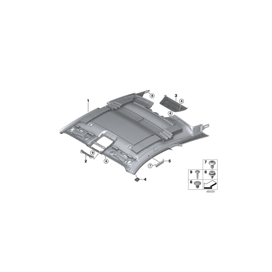 Genuine BMW 51447433505 F92 G15 Deflector Plate, Left (Inc. 840iX, M8 & 840dX)