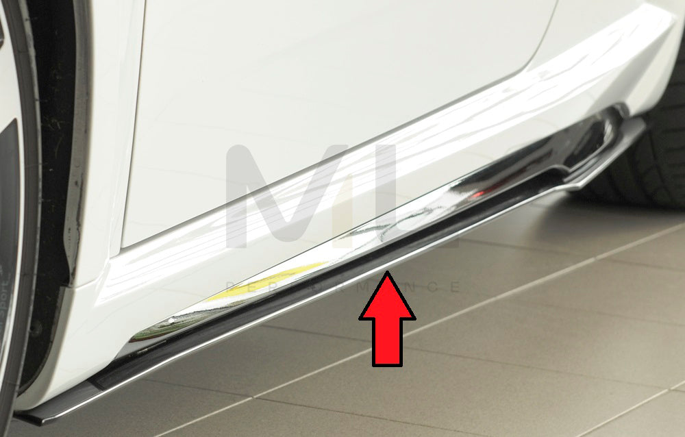Rieger 00055181 Audi 8J-FV 8S Side Skirt Splitter (TT, TTS & TTRS) 1 | ML Performance UK Car Parts