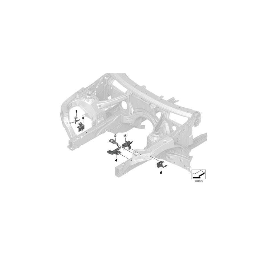 Genuine BMW 41007474819 G02 Holder, Dsc Iii Top (Inc. X3)