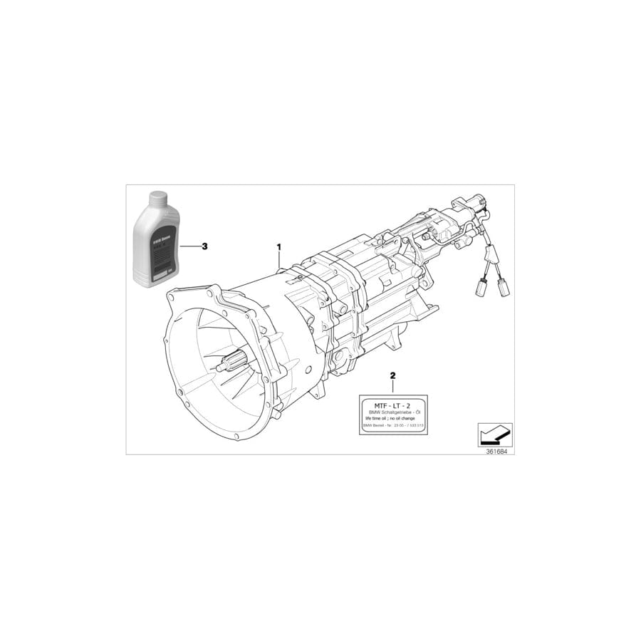 Genuine BMW 23002229786 E46 Exch. 6 Speed Sequential Gearbox S6S 420G - TBAK (Inc. M3 & M3 CSL)