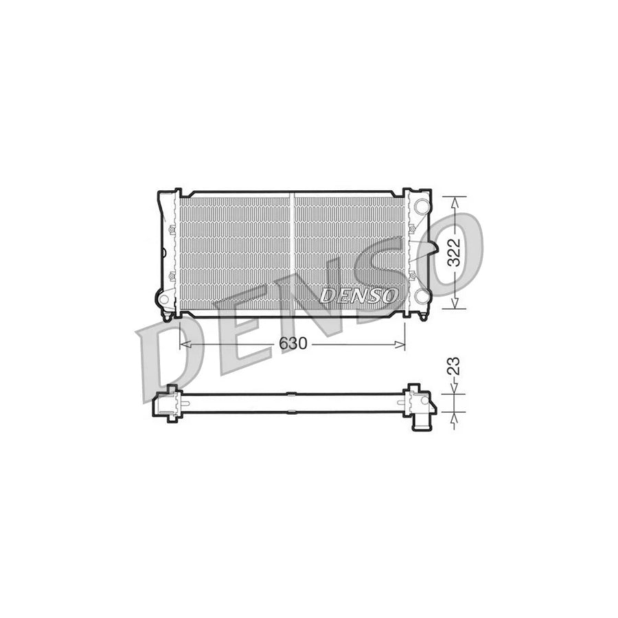 DENSO DRM32025 Engine Radiator for VW Passat