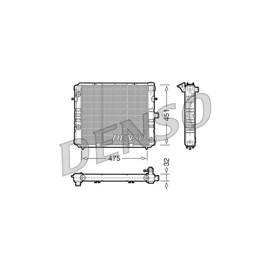DENSO DRM20075 Engine Radiator