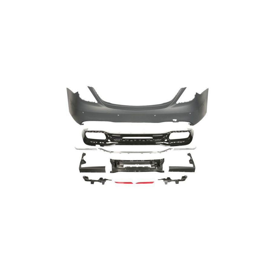 Blic 5506-00-3510956Kp Rear Bumper Suitable for Mercedes-Benz S-Class Saloon (W222, V222, X222)