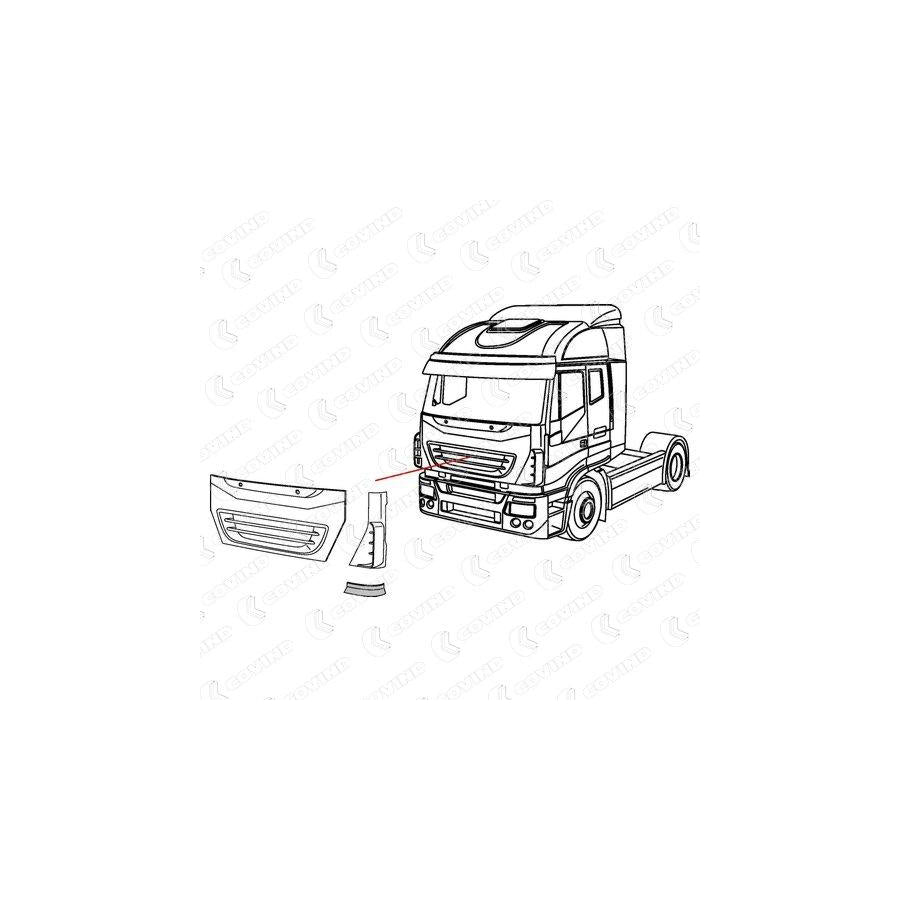 Covind 530/163 Air Deflector, Driver Cab