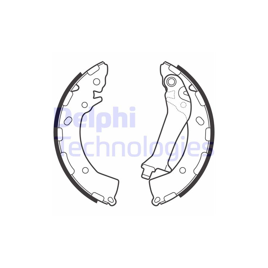 Delphi Ls2150 Brake Shoe Set