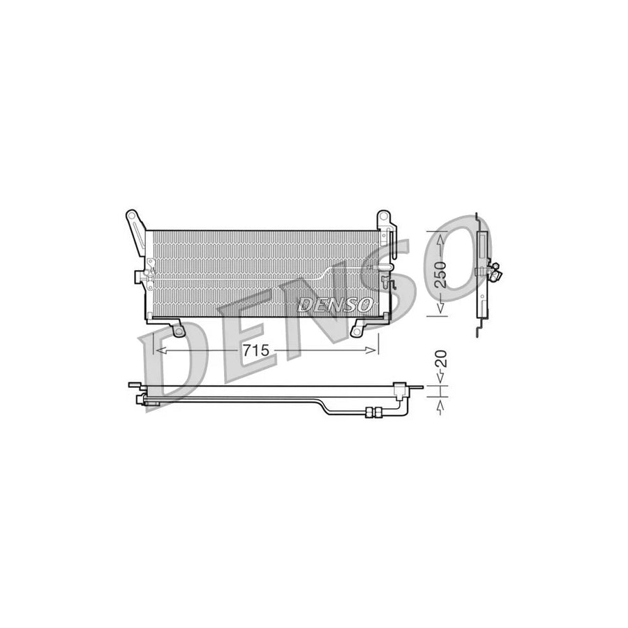 DENSO DCN09098 Air Conditioning Condenser for Fiat Punto I Hatchback (176)