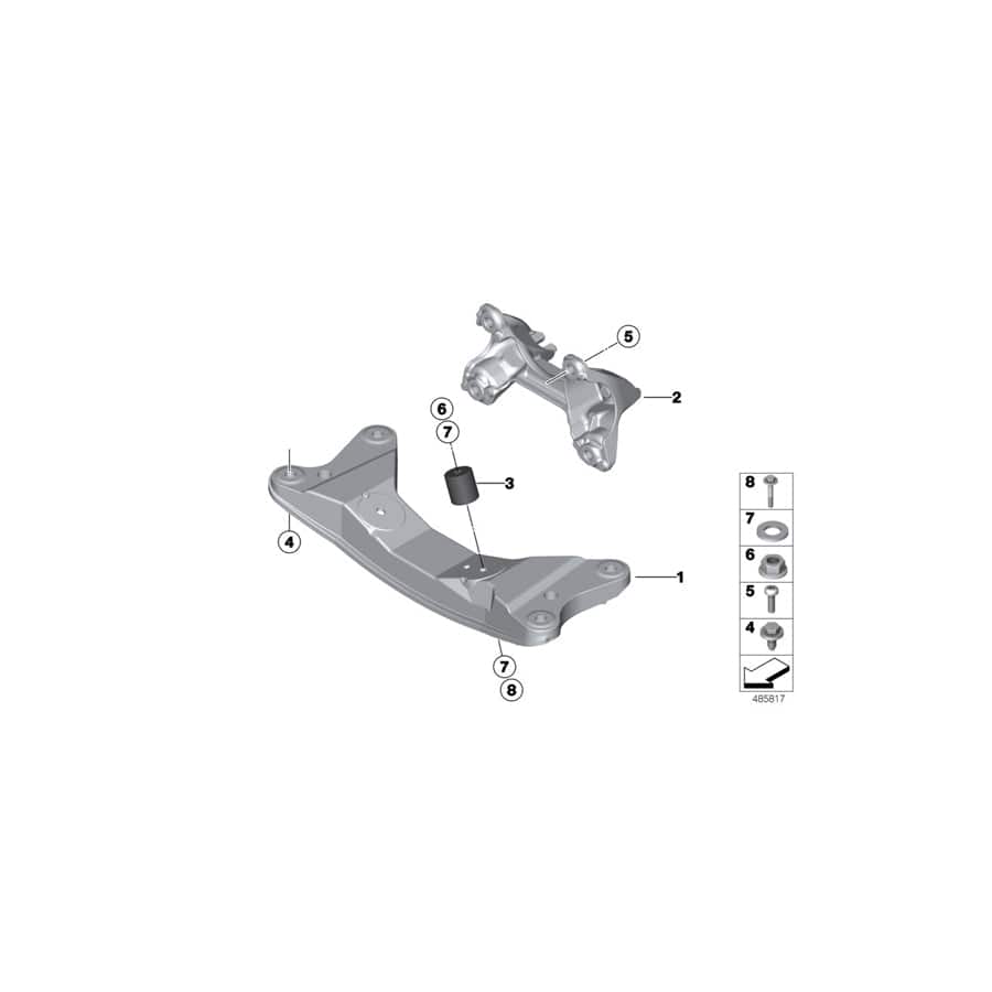 Genuine BMW 22328416819 Spacer Bush GETRIEBELAGERU (Inc. M235i Racing)