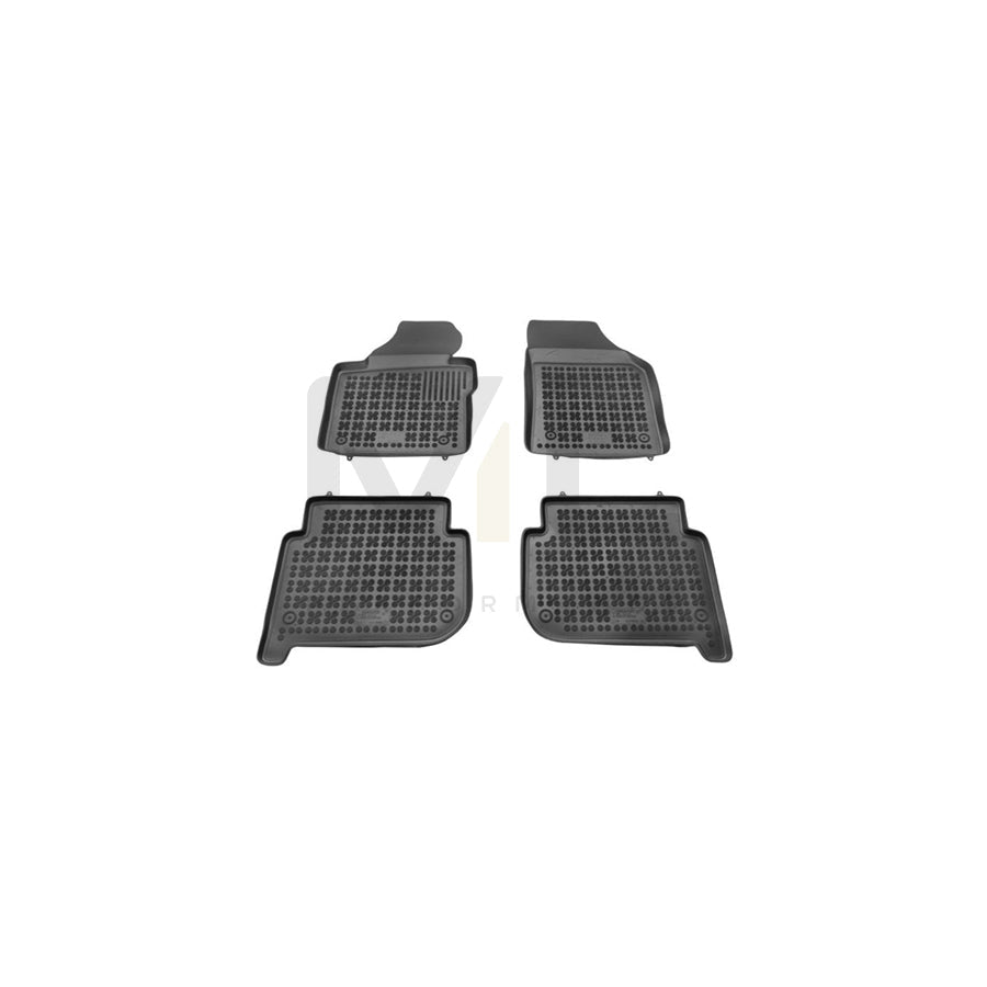 REZAW PLAST Tailored 200104 Floor mat set for VW TOURAN Elastomer, Front and Rear, Quantity: 4, Black