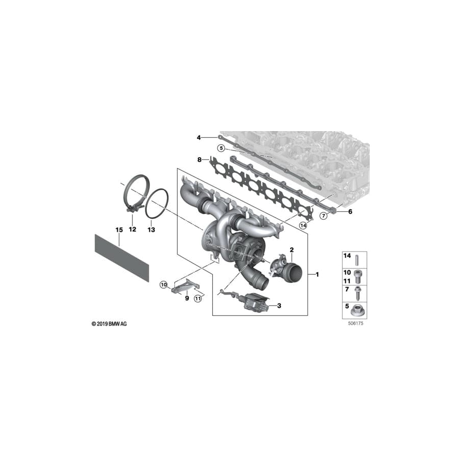 Genuine BMW 11657934387 G29 G02 G21 Turbo Charger (Inc. M340iX, Z4 M40i & X3 M40iX)