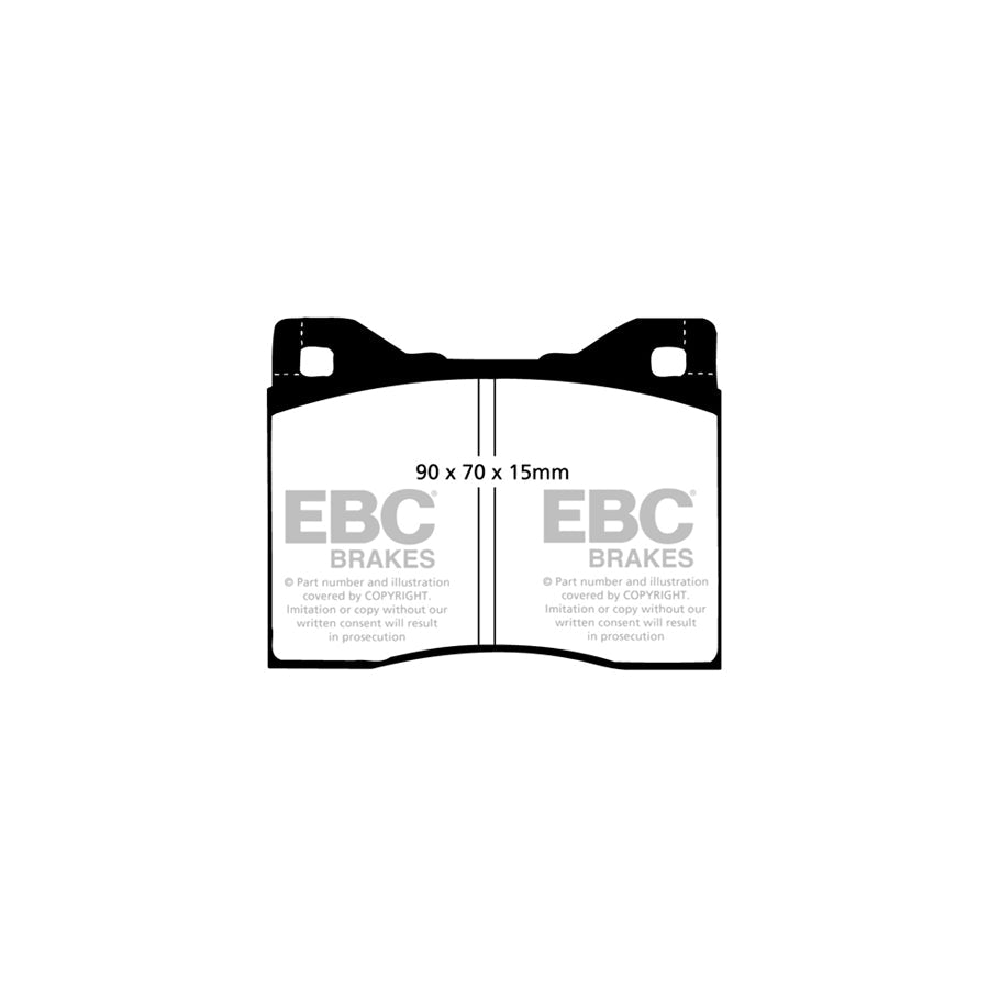 EBC DP23125 Opel Vauxhall Insignia Greenstuff Rear Brake Pads 2 | ML Performance UK Car Parts