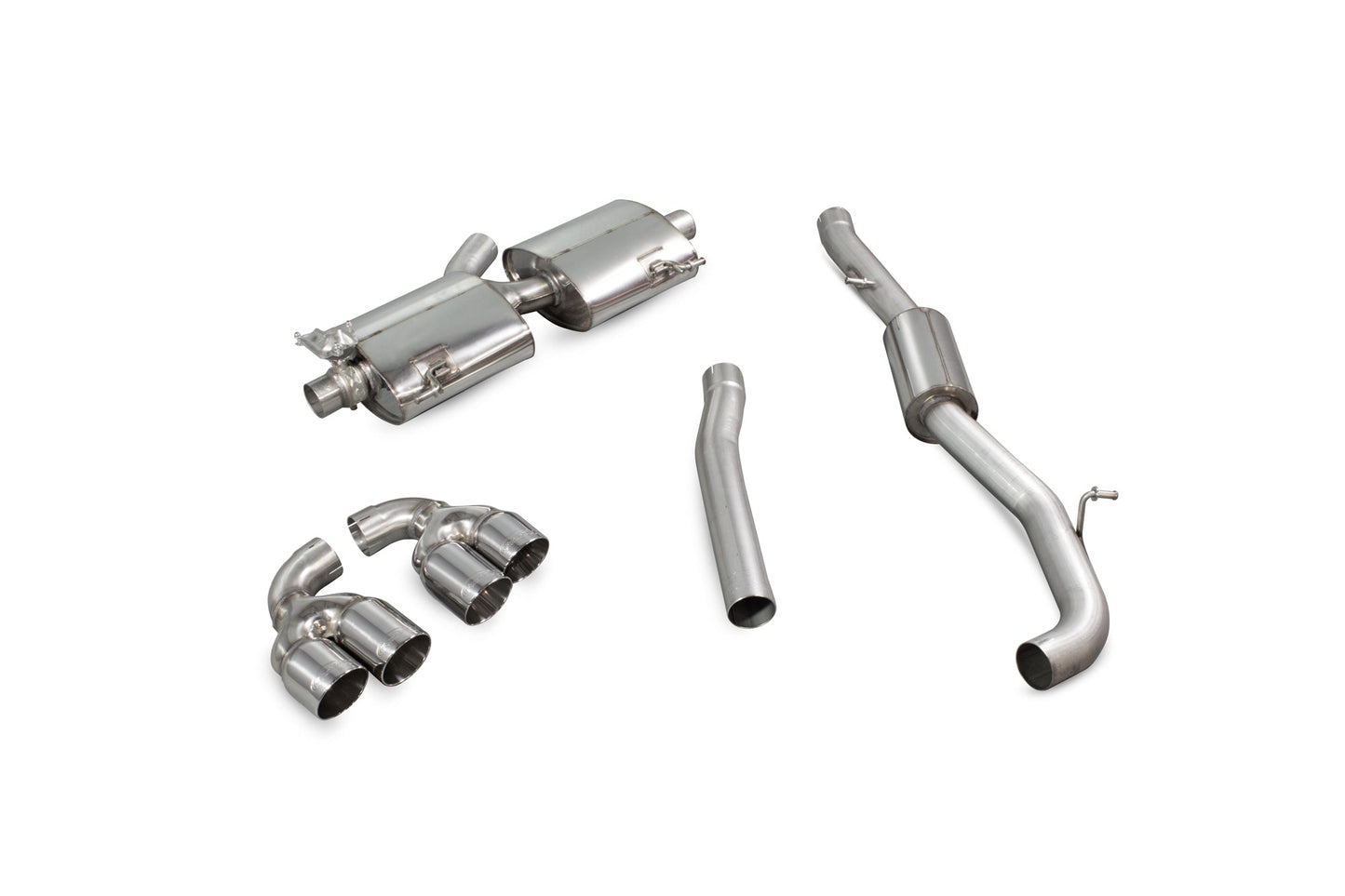 Scorpion SAU045D Audi S1 2.0 TFSi Quattro Resonated Cat-Back System With Electronic Valves | ML Performance UK UK
