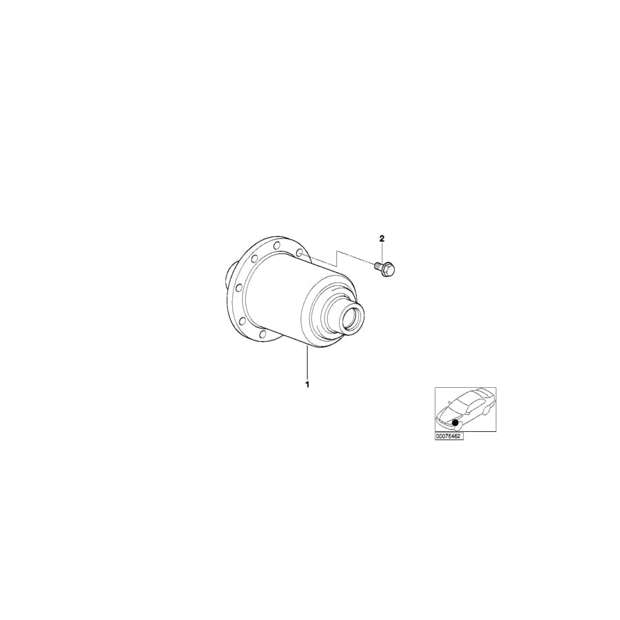 Genuine BMW 33141213748 E36 At-Limited Slip Diff.Unit 0.25 (Inc. 316i, 316i 1.6 & 318is)