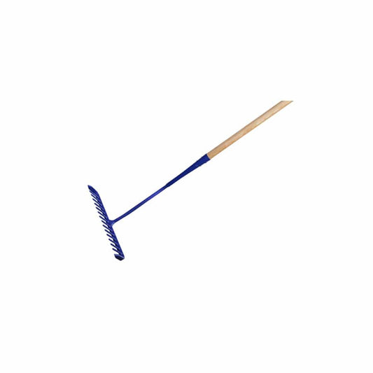 Faithfull FAITAR Tarmac Rake 16 Round Teeth - Wooden Handled